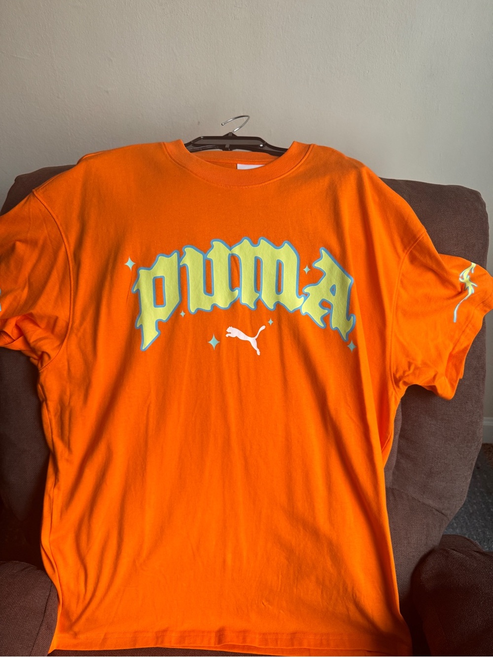Puma Orange Rick and Morty Adult Swim Graphic Tee